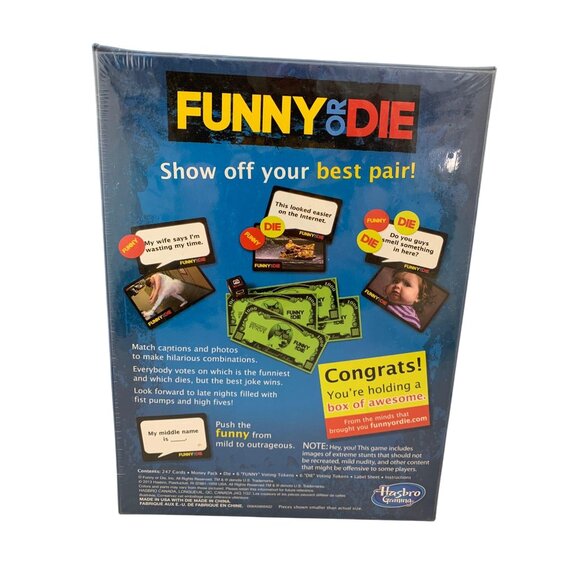 Funny or Die Caption Game New Sealed Hasbro 2013 Party Board Game Ages 13+ - Picture 4 of 5